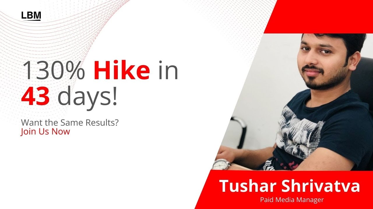 Tushar’s success story